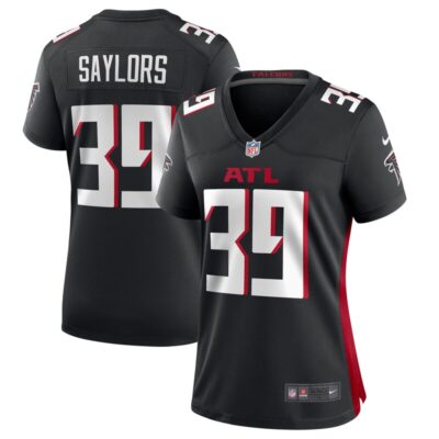 Jacob Saylors Atlanta Falcons Women Game Jersey - Black