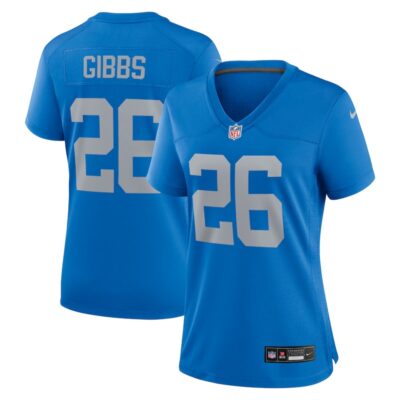 Jahmyr Gibbs Detroit Lions Women Alternate Game Jersey - Blue