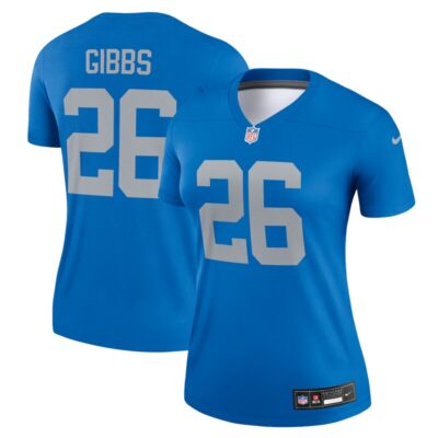 Jahmyr Gibbs Detroit Lions Women Alternate Legend Player Performance Top - Blue