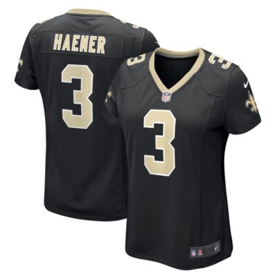 Jake Haener New Orleans Saints Women Team Game Jersey - Black