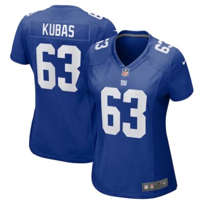 Jake Kubas New York Giants Women Game Jersey - Royal