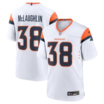 Jaleel McLaughlin Denver Broncos Game Jersey - White