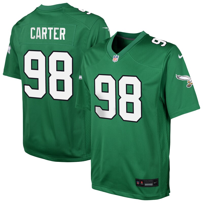 Jalen Carter Philadelphia Eagles Youth Alternate Player Game Jersey - Kelly Green