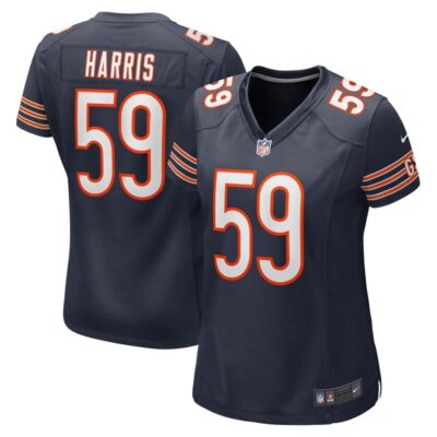 Jalen Harris Chicago Bears Women Team Game Jersey - Navy