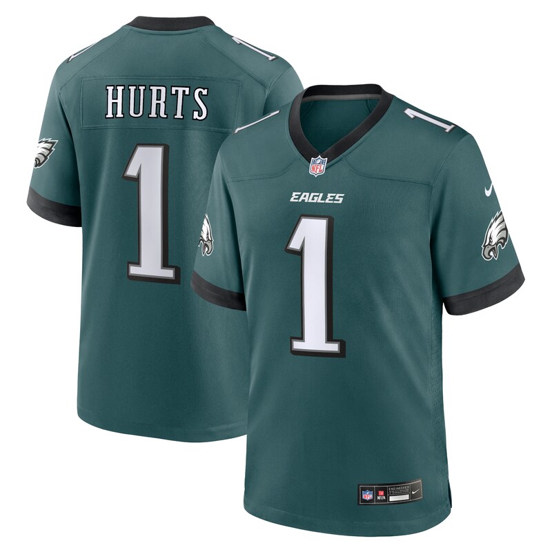 Jalen Hurts Philadelphia Eagles Team Game Jersey - Midnight Green