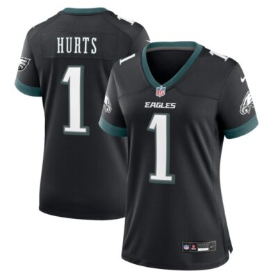 Jalen Hurts Philadelphia Eagles Women Alternate Game Jersey - Black