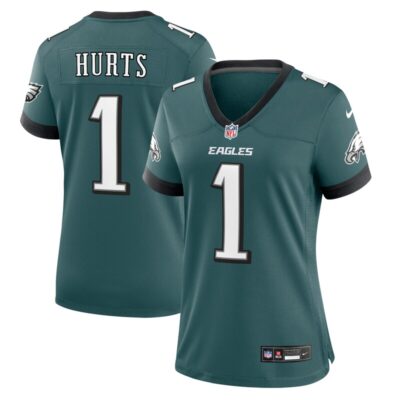 Jalen Hurts Philadelphia Eagles Women Team Game Jersey - Midnight Green
