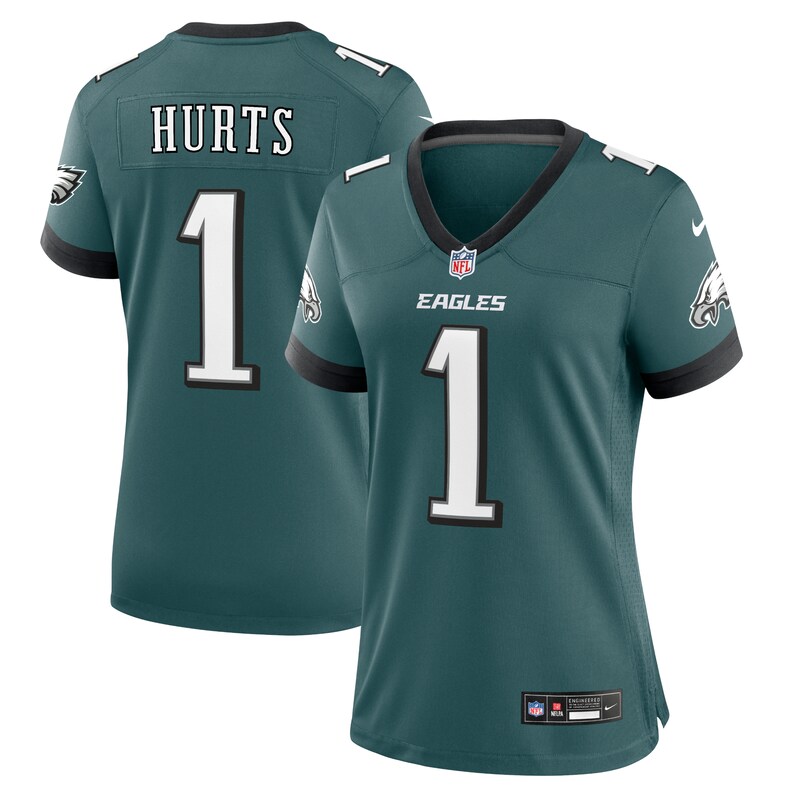 Jalen Hurts Philadelphia Eagles Women Team Game Jersey - Midnight Green