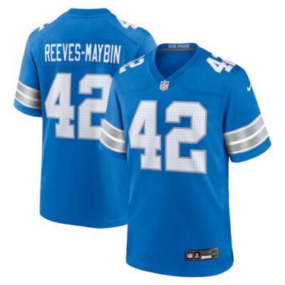 Jalen Reeves-Maybin Detroit Lions Team Game Jersey - Blue