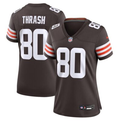 Jamari Thrash Cleveland Browns Women Game Jersey - Brown