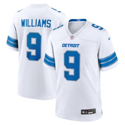 Jameson Williams Detroit Lions White Game Jersey - White