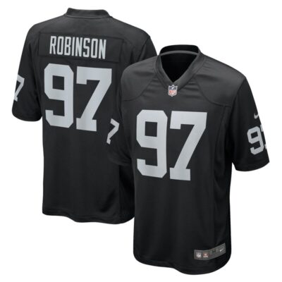 Janarius Robinson Las Vegas Raiders Team Game Jersey - Black