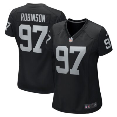 Janarius Robinson Las Vegas Raiders Women Team Game Jersey - Black