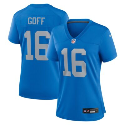 Jared Goff Detroit Lions Women Alternate Game Jersey - Blue