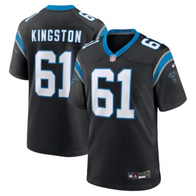 Jarrett Kingston Carolina Panthers Game Jersey - Black