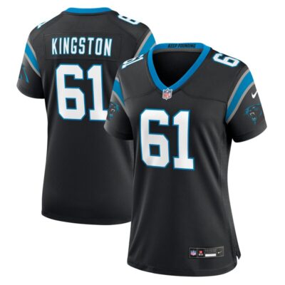 Jarrett Kingston Carolina Panthers Women Game Jersey - Black