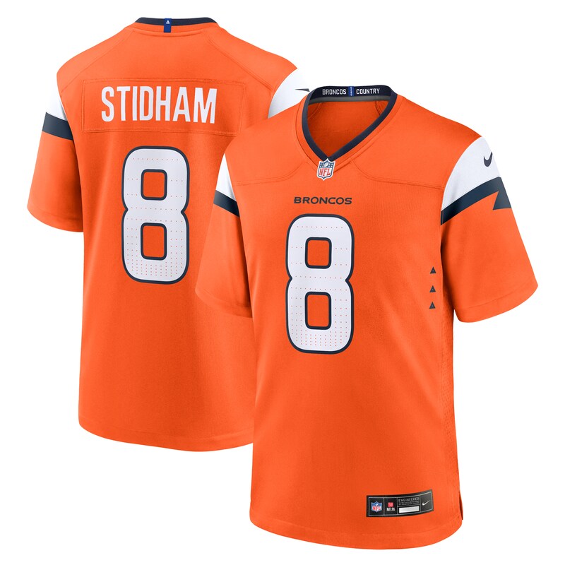 Jarrett Stidham Denver Broncos Team Game Jersey - Orange
