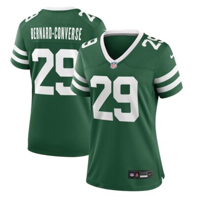 Jarrick Bernard Converse New York Jets Women Team Game Jersey - Legacy Green