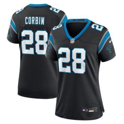 Jashaun Corbin Carolina Panthers Women Team Game Jersey - Black