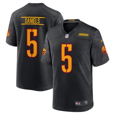 Jayden Daniels Washington Commanders Alternate Game Player Jersey - Black