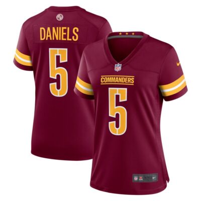 Jayden Daniels Washington Commanders Women Player Game Jersey - Burgundy