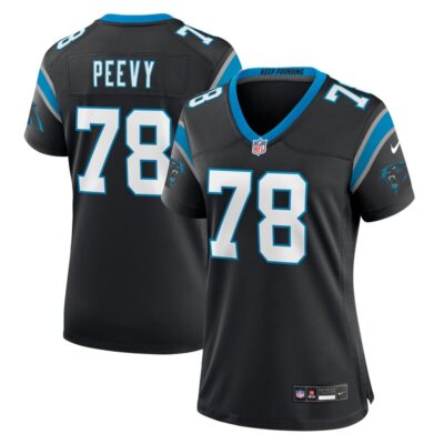 Jayden Peevy Carolina Panthers Women Game Jersey - Black