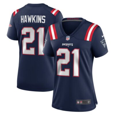 Jaylinn Hawkins New England Patriots Women Game Jersey - Navy