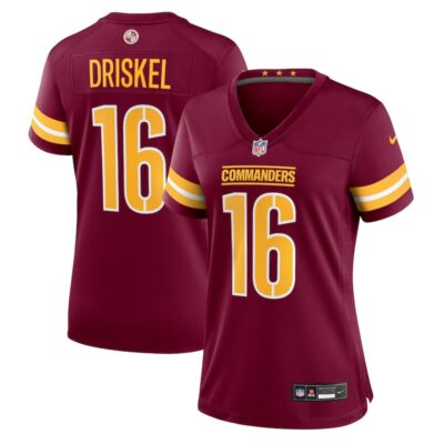 Jeff Driskel Washington Commanders Women Game Jersey - Burgundy