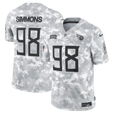 Jeffery Simmons Tennessee Titans 2024 Salute to Service Limited Jersey - Arctic Camo