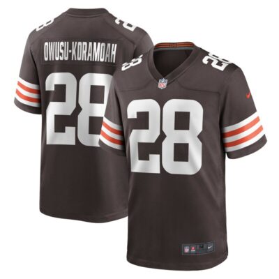 Jeremiah Owusu-Koramoah Cleveland Browns Game Player Jersey - Brown