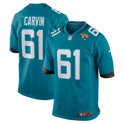 Jerome Carvin Jacksonville Jaguars Team Game Jersey - Teal