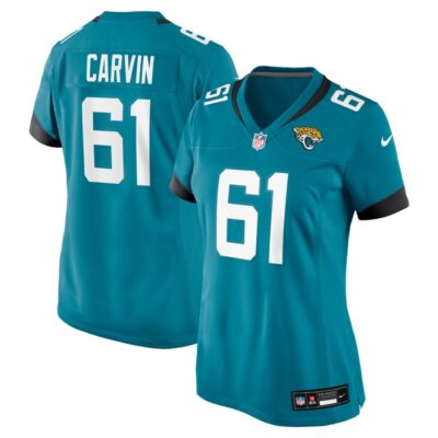 Jerome Carvin Jacksonville Jaguars Women Game Jersey - Teal