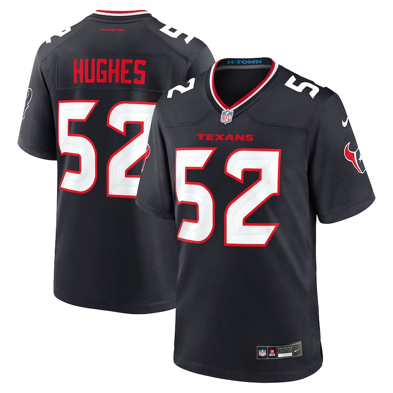 Jerry Hughes Houston Texans Team Game Jersey - Navy