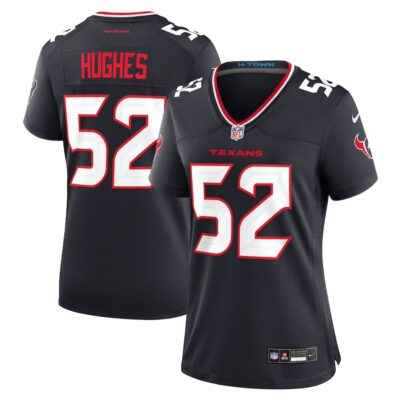 Jerry Hughes Houston Texans Women Team Game Jersey - Navy