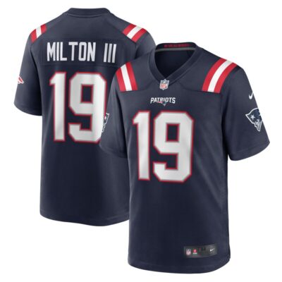 Joe Milton III New England Patriots Game Jersey - Navy