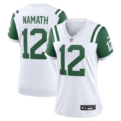 Joe Namath New York Jets Women Classic Alternate Retired Player Game Jersey - White