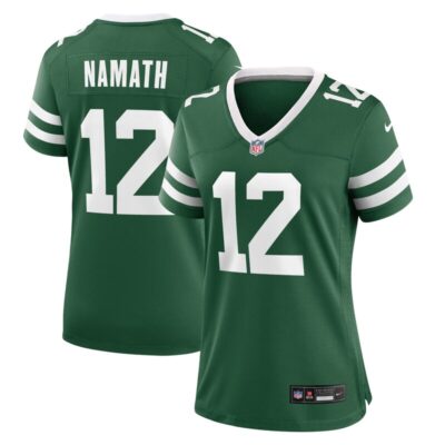 Joe Namath New York Jets Women Retired Player Game Jersey - Legacy Green