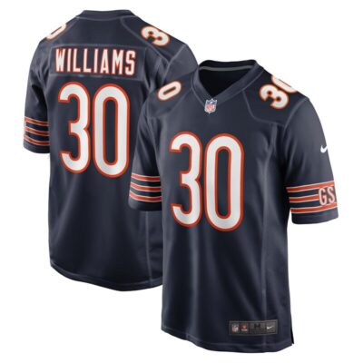 Joejuan Williams Chicago Bears Game Jersey - Navy