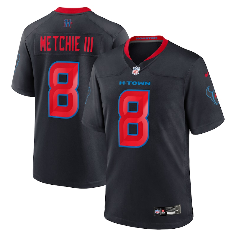 John Metchie III Houston Texans 2nd Alternate Game Jersey - Navy
