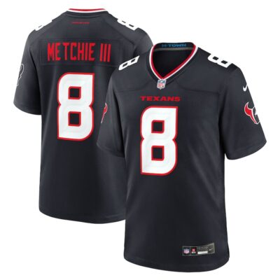 John Metchie III Houston Texans Team Game Jersey - Navy