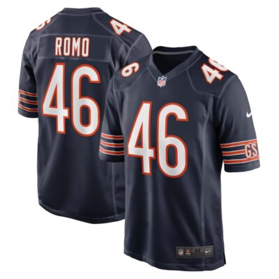 John Parker Romo Chicago Bears Team Game Jersey - Navy