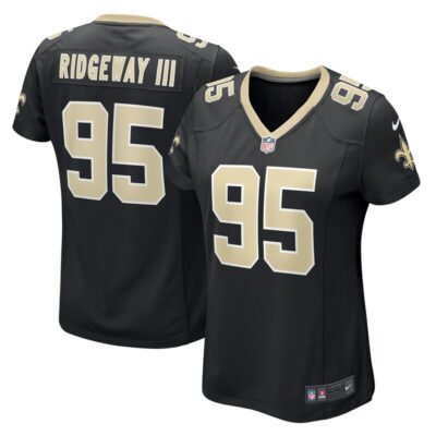 John Ridgeway III New Orleans Saints Women Game Jersey - Black