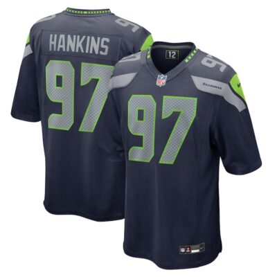 Johnathan Hankins Seattle Seahawks Game Jersey - College Navy
