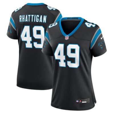 Jon Rhattigan Carolina Panthers Women Game Jersey - Black