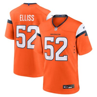 Jonah Elliss Denver Broncos Team Game Jersey - Orange