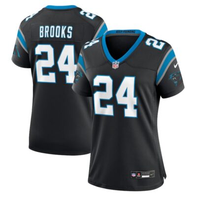 Jonathon Brooks Carolina Panthers Women Game Jersey - Black