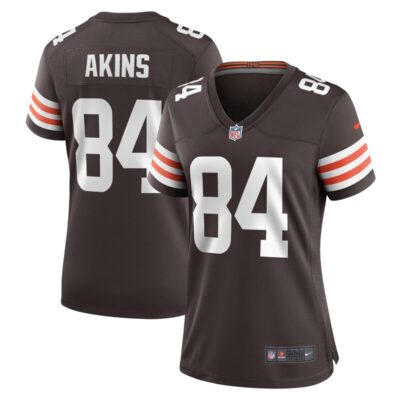 Jordan Akins Cleveland Browns Women Game Player Jersey - Brown