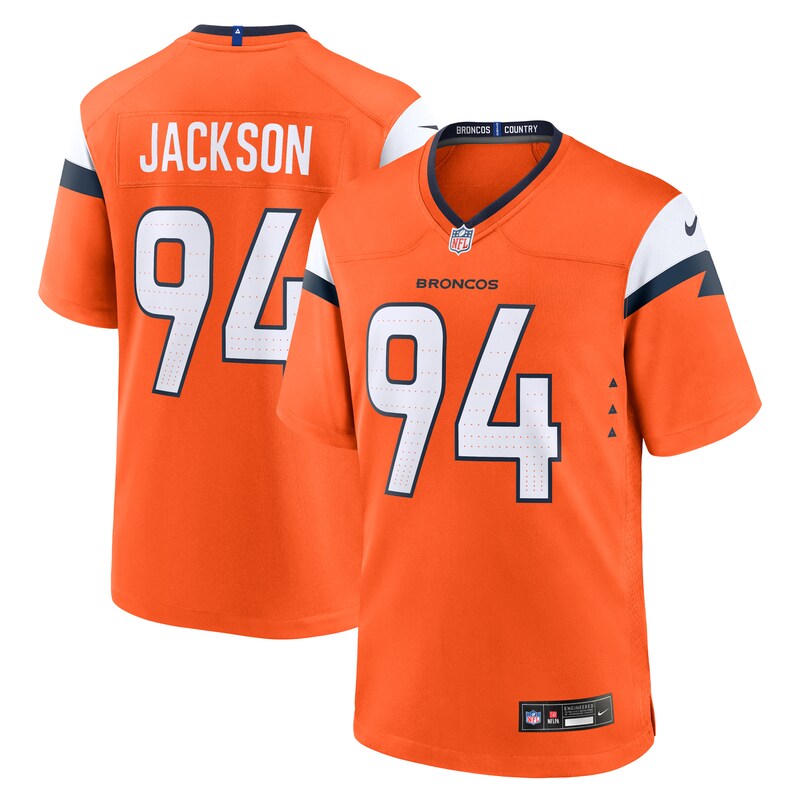 Jordan Jackson Denver Broncos Team Game Jersey - Orange