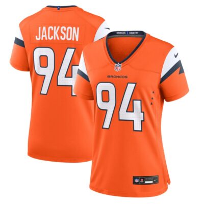 Jordan Jackson Denver Broncos Women Team Game Jersey - Orange