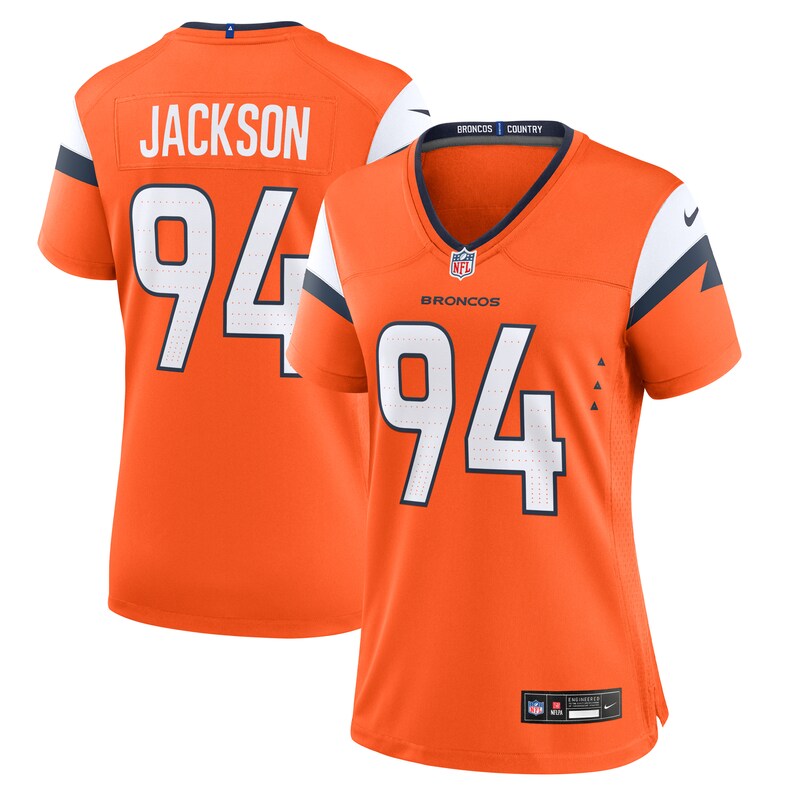 Jordan Jackson Denver Broncos Women Team Game Jersey - Orange